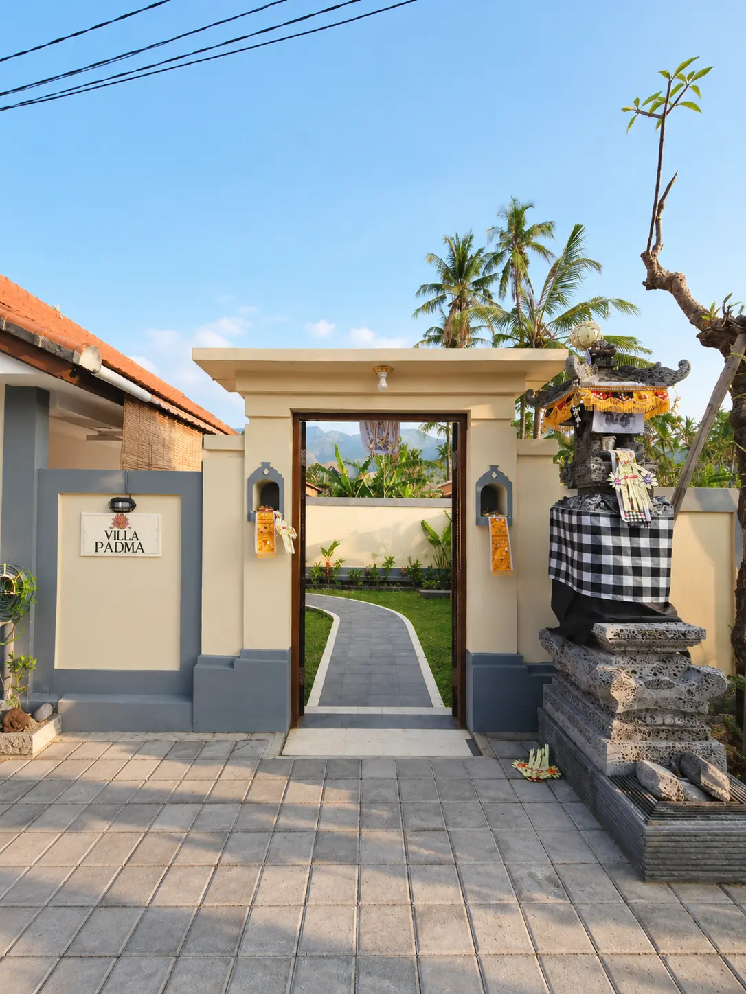 Traditional Balinese entrance gate